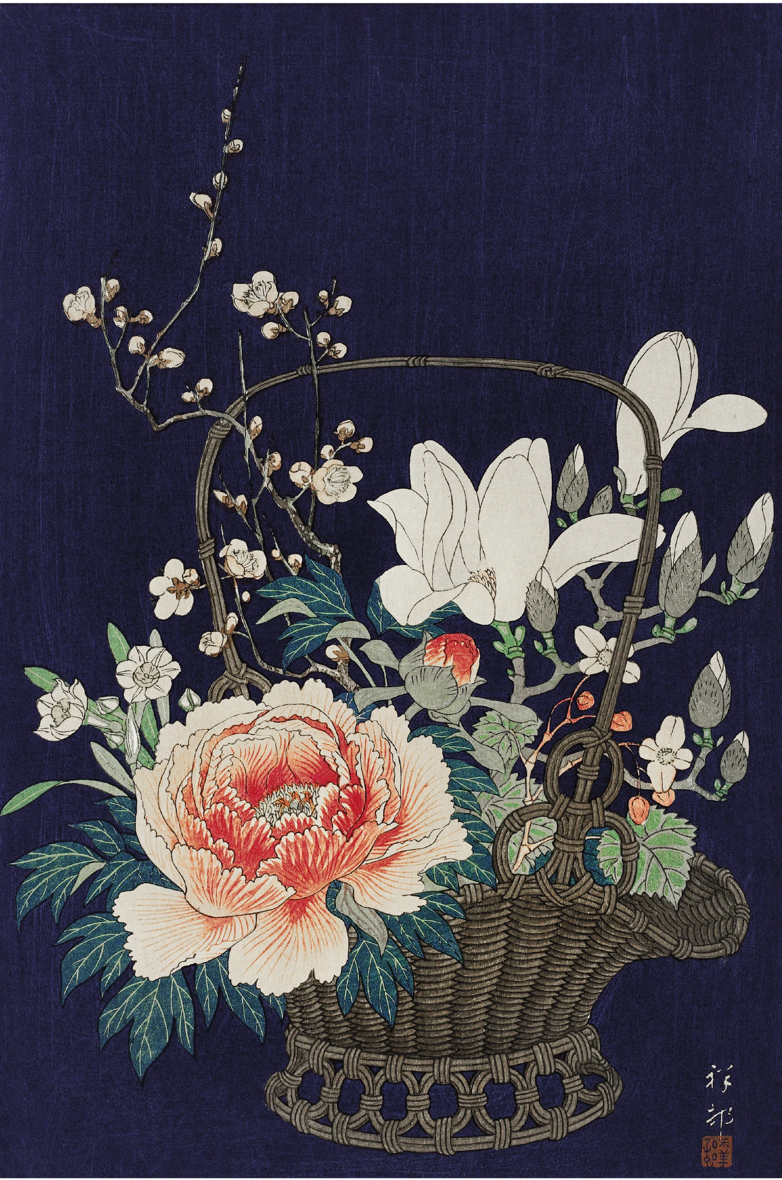 Bamboo bloemenmand
