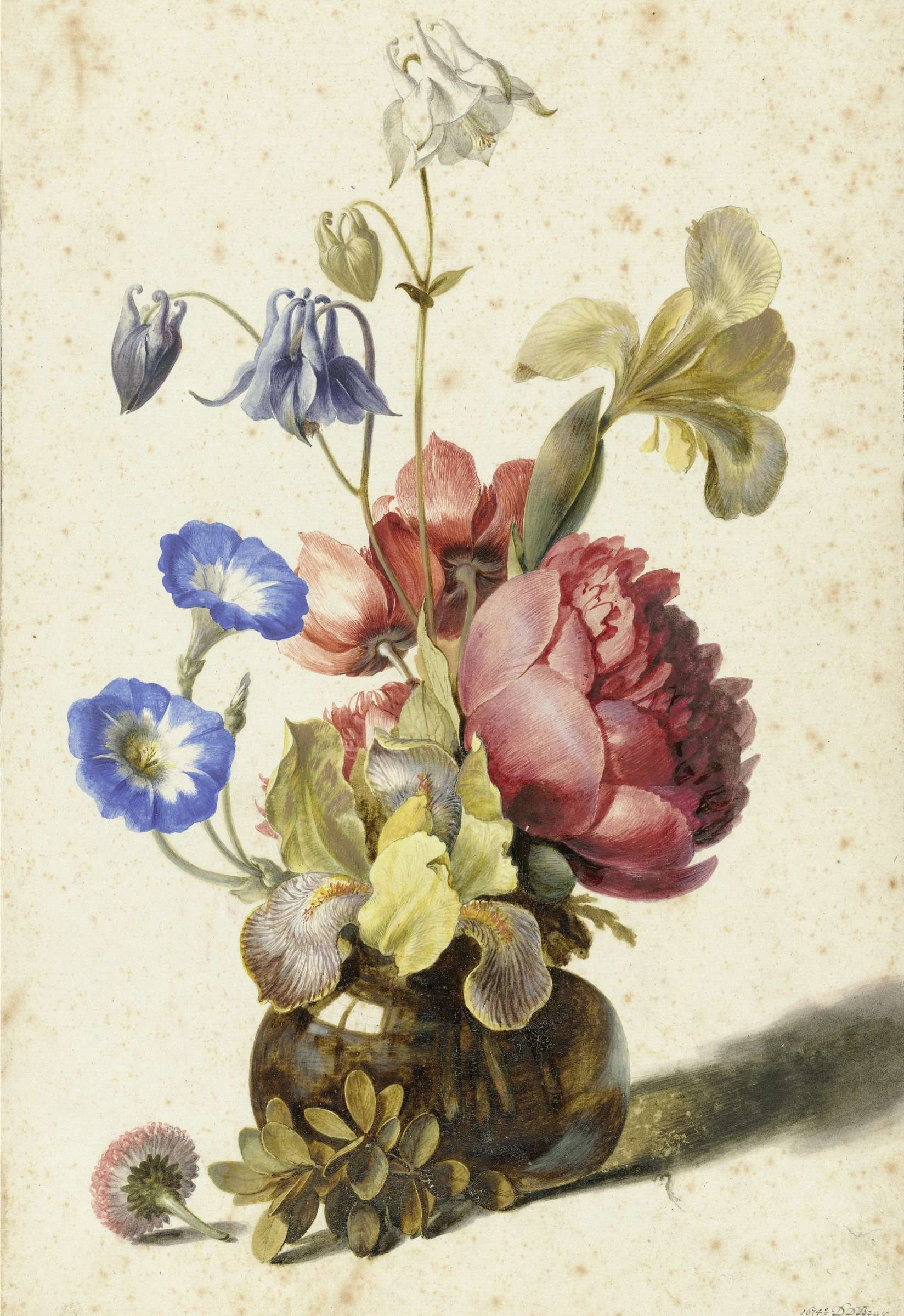 Bloemen in een fles