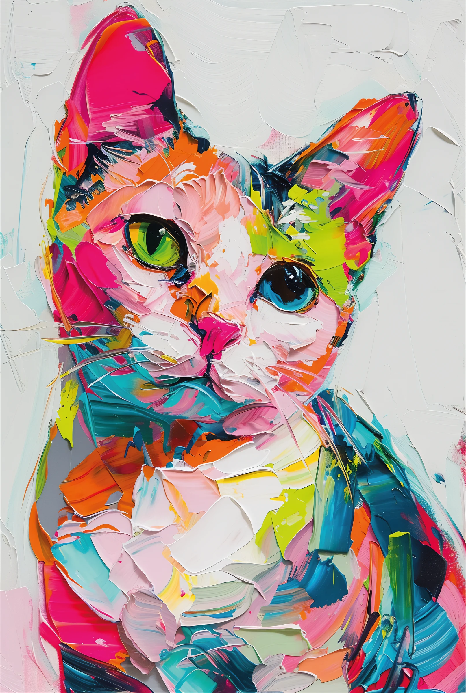 Kleurrijke Kat