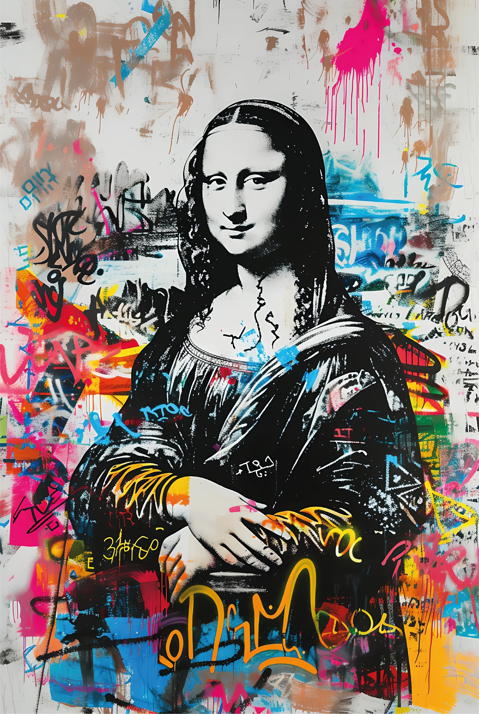 Mona Lisa Graffiti