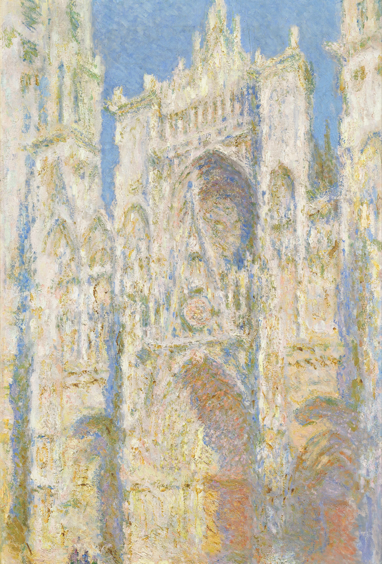 Rouen Cathedral, West Façade, Sunlight