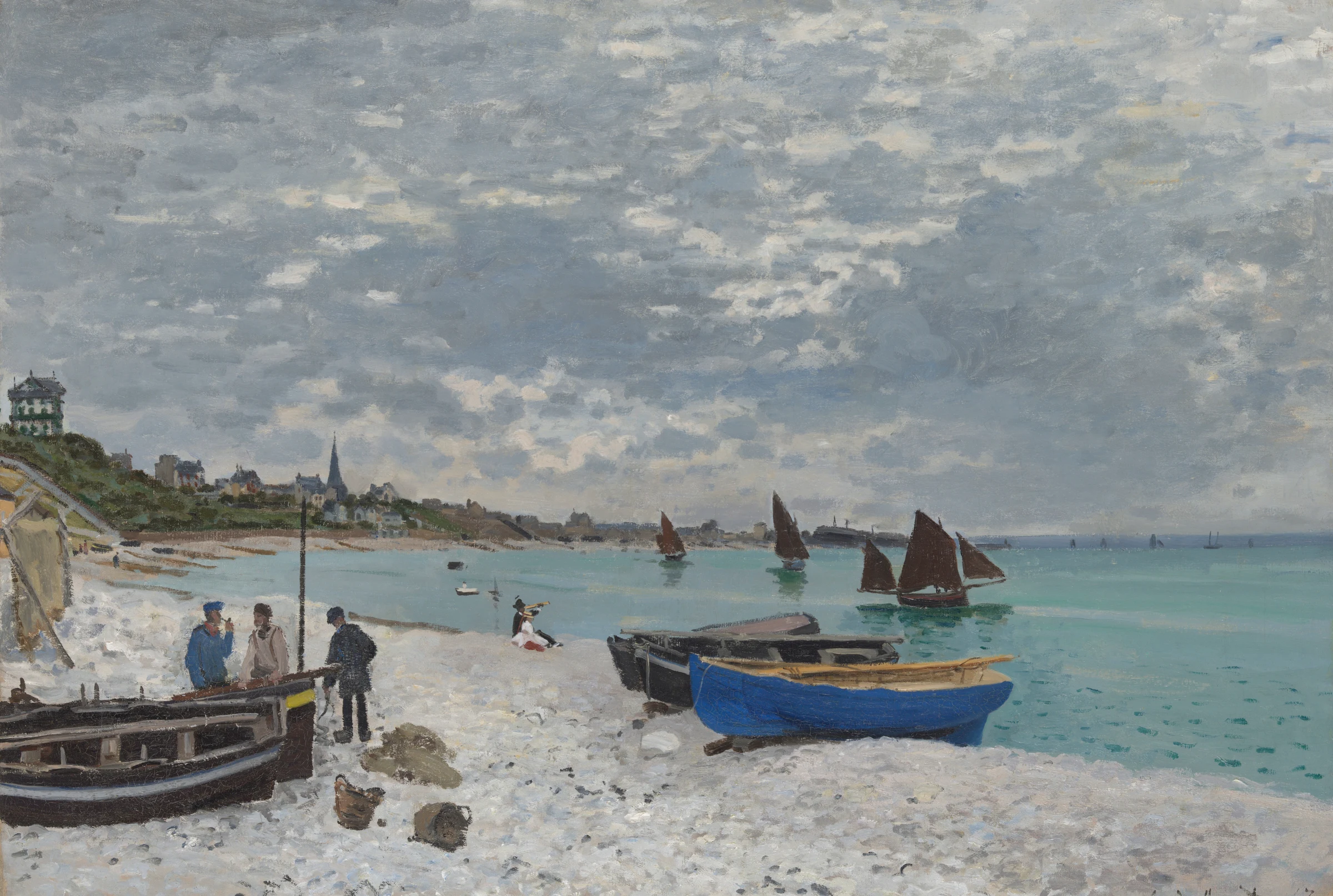 Het strand bij Sainte-Adresse
