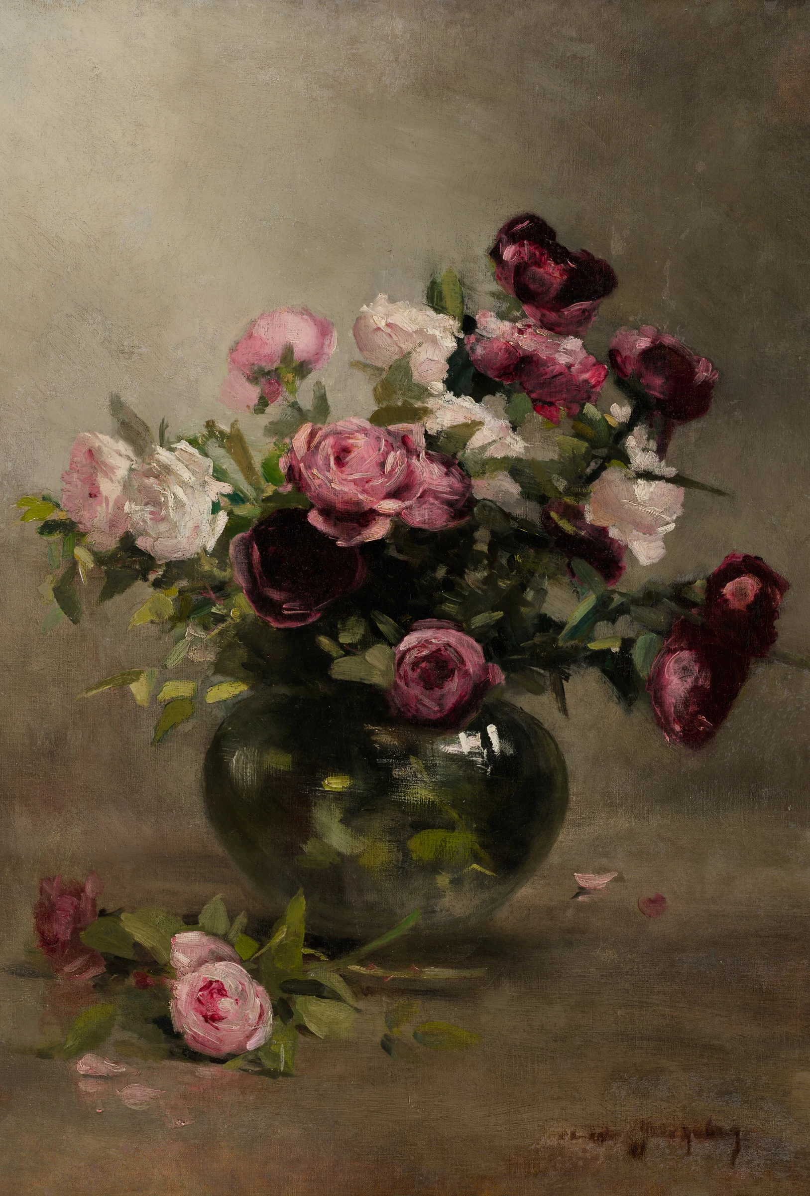 Vaas met rozen