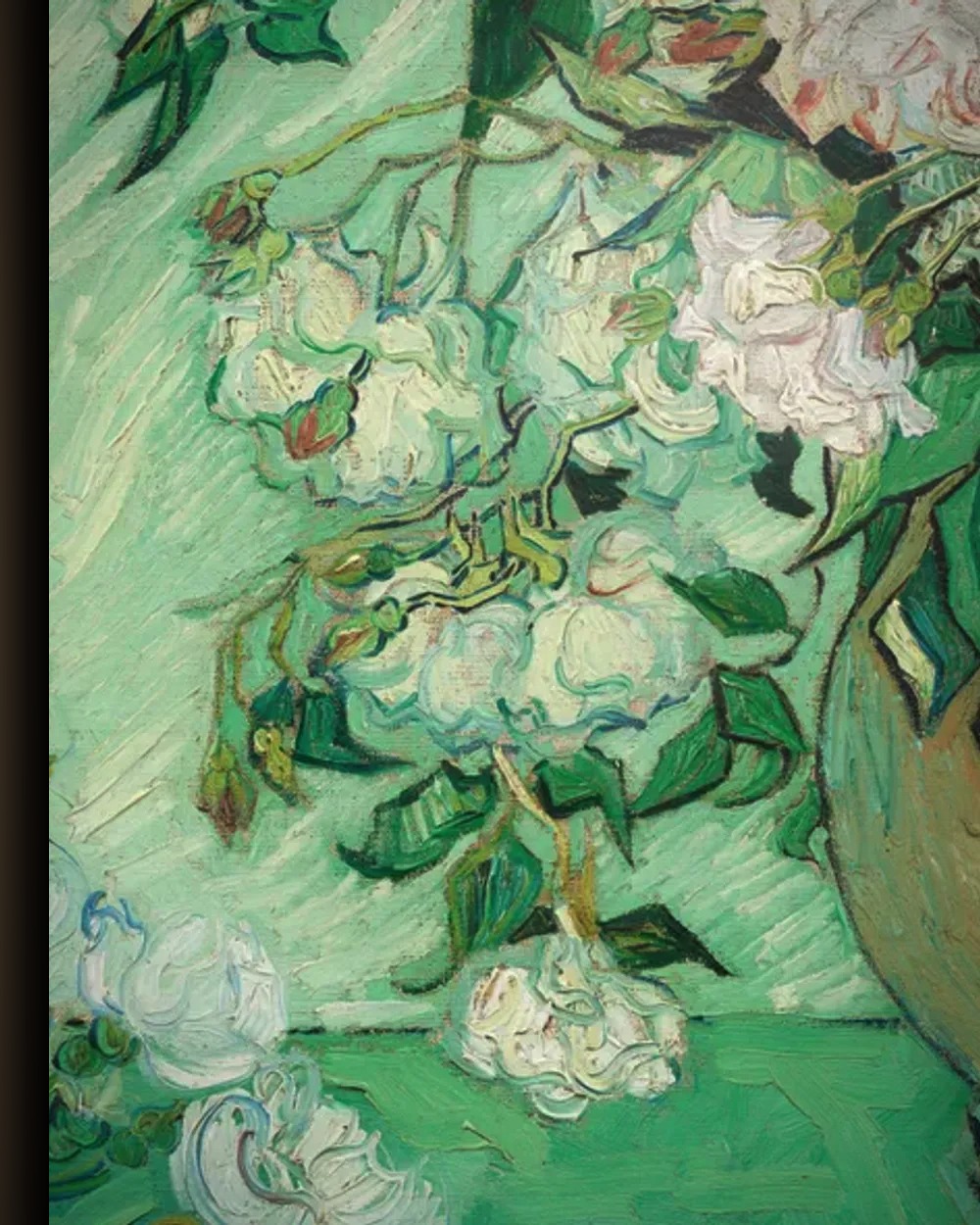 Materiaal en afwerking van Rozen in het wisselframe